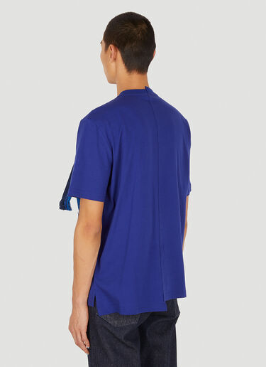 Lanvin 不对称 logo T 恤 蓝色 lnv0150008