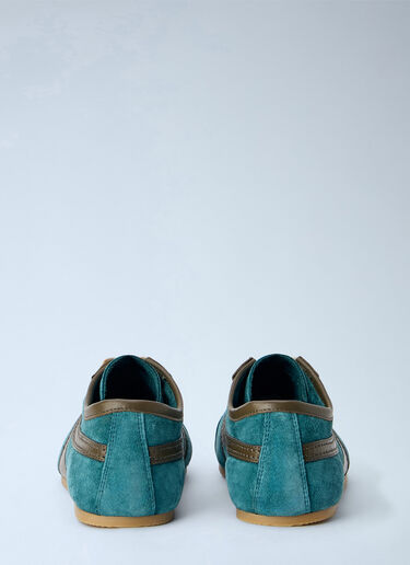 LN-CC® - Dries Van Noten: Suede Panel Sneakers - Light Blue Dries Van Noten Suede Panel Sneakers Light Blue dvn0165028