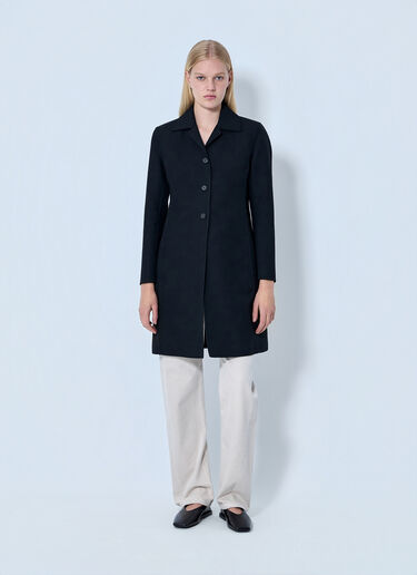 Jil Sander Single-Breasted Wool Coat Black jil0264030