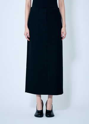 TOTEME Low-Waist Straight Skirt Black tot0259037