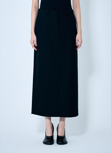 TOTEME Low-Waist Straight Skirt Black tot0259037
