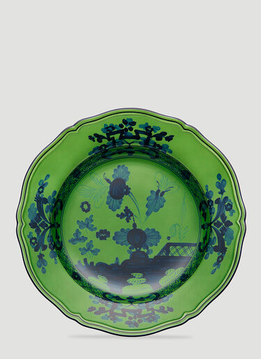 Ginori 1735 Set of Two Oriente Italiano Soup Plate Green wps0670102