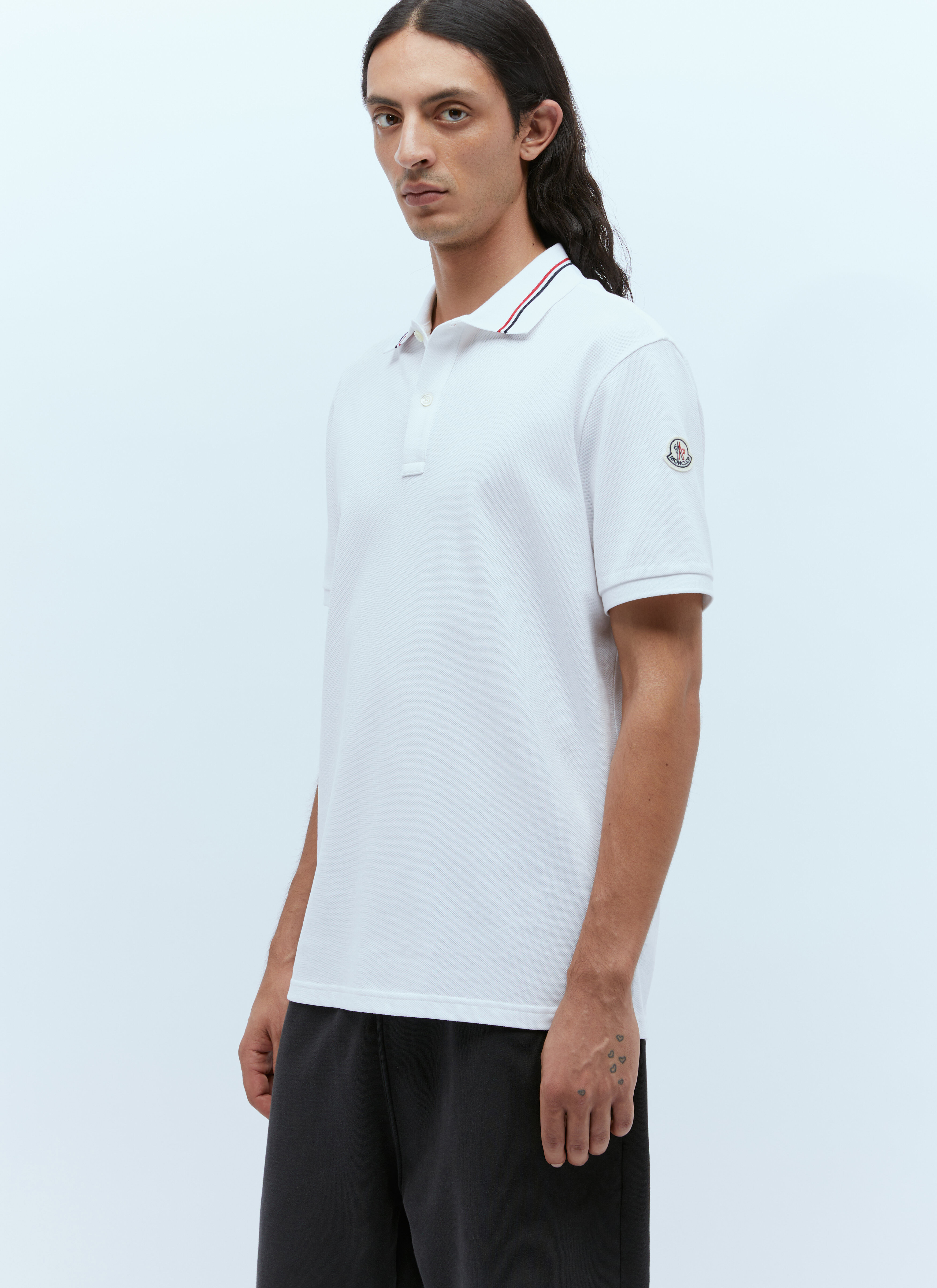 Moncler Logo Patch Polo Shirt Brown mon0156022