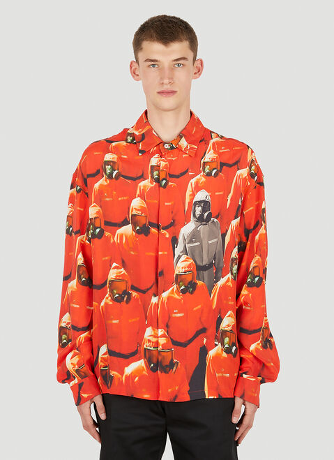 424 Graphic Print Shirt White ftf0150019