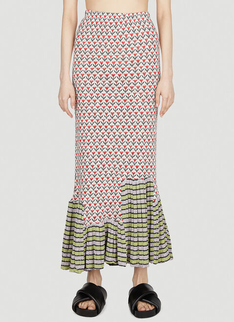 Reward If Found Ruffled Skirt Multicolour rif0251010