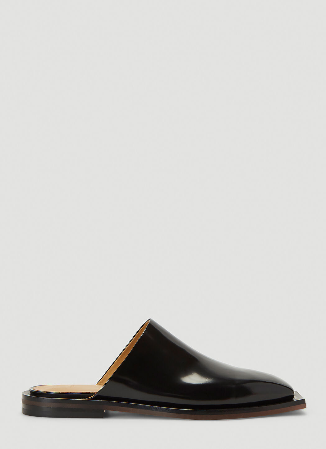 Maison Margiela Slip-On Leather Shoes ブラック mla0140034