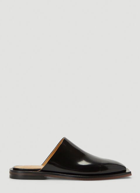 Saint Laurent Slip-On Leather Shoes Black sla0141037