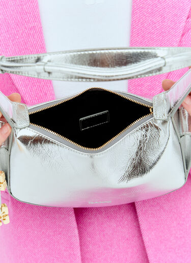 GANNI Swing Shoulder Bag Silver gan0256014