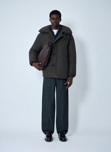 Puffer Blouson Jacket Lemaire Puffer Blouson Jacket Brown lem0162002
