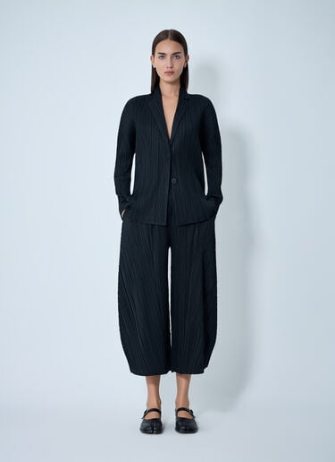 Cropped Pleated Pants Pleats Please Issey Miyake Cropped Pleated Pants Black plp0262014