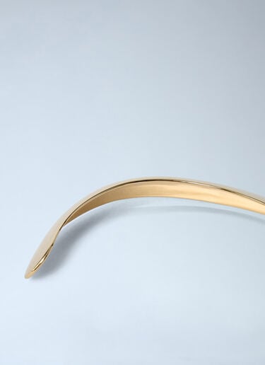 Polished Metal Cuff Bracelet Saint Laurent Polished Metal Cuff Bracelet Gold sla0261136