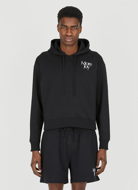 More Joy Cropped Hooded Sweatshirt Black mjy0347068
