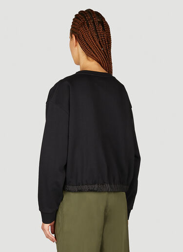 Moncler Embossed Logo Sweatshirt Black mon0254037