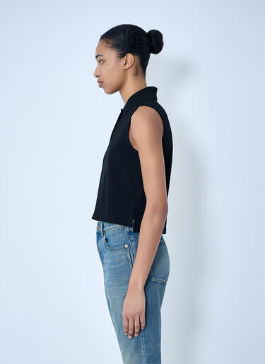 Saint Laurent Cassandre Polo Shirt Black sla0263018