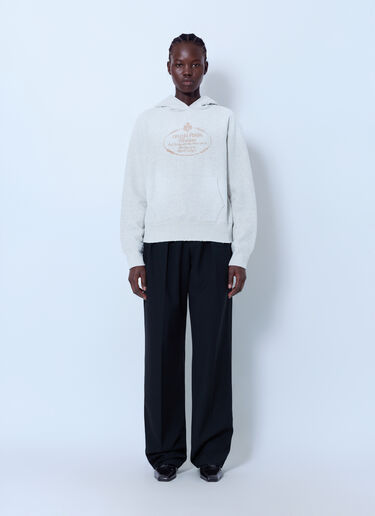 Prada Cotton Fleece Hoodie Light Grey pra0265002