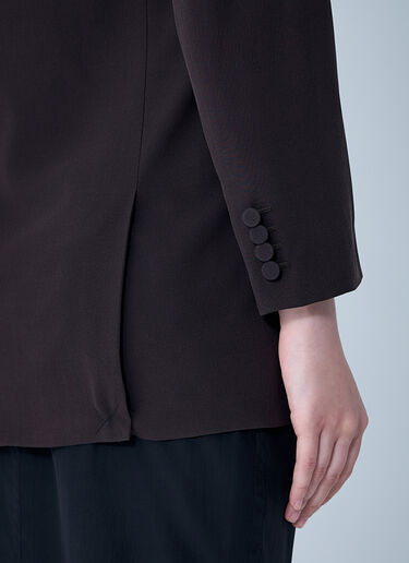 Silk Blazer Saint Laurent Silk Blazer Brown sla0258062