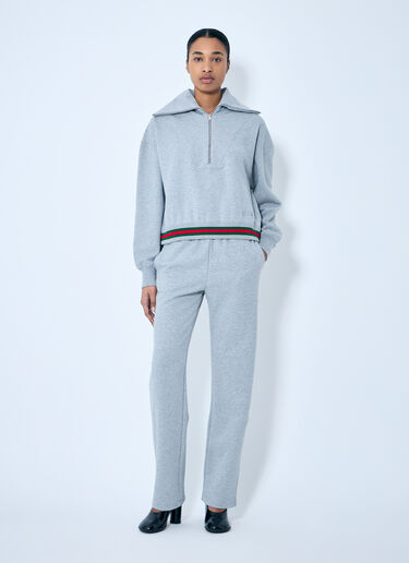 Gucci Cotton Jersey Track Pants Grey guc0259006