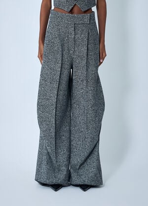 Max Mara Tailored Wool-And-Silk Pants Grey max0262006