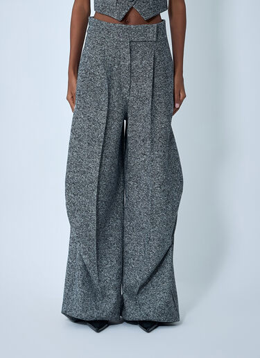 Max Mara Tailored Wool-And-Silk Pants Grey max0262006