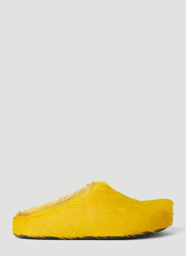 Marni Fussbett Sabot Mules Yellow mni0152010