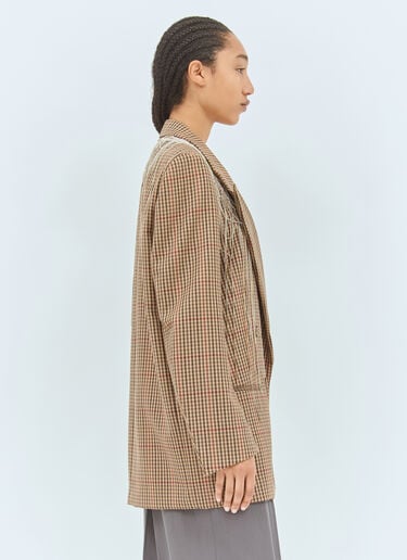 Crystal Embellished Wool Blazer Dries Van Noten Crystal Embellished Wool Blazer Brown dvn0258016