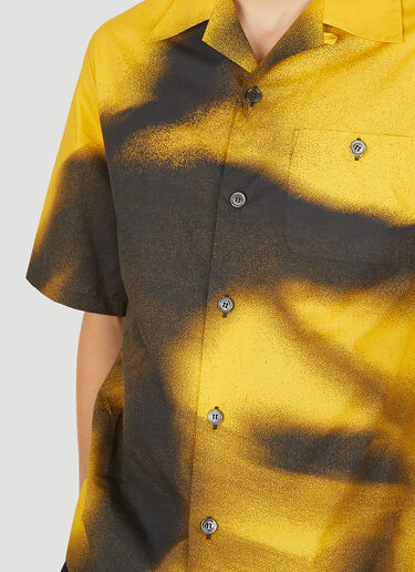 Alexander McQueen Graffiti Spray Shirt Yellow amq0150007