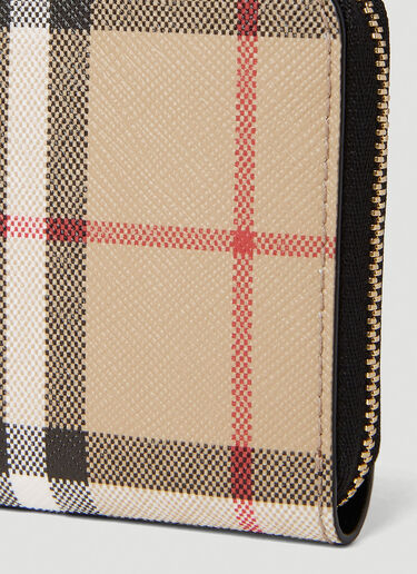 Burberry Check Wallet Beige bur0252031