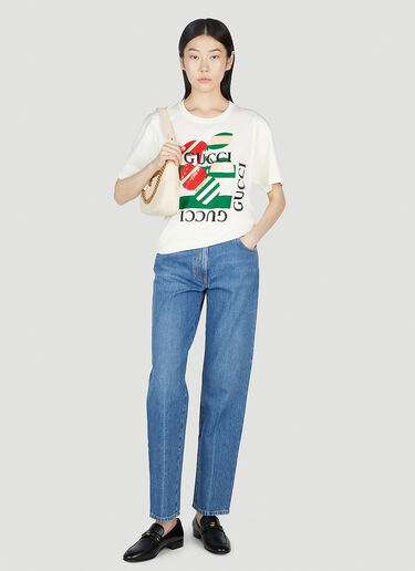 Gucci 80s Fit 马衔扣牛仔裤 蓝色 guc0253029