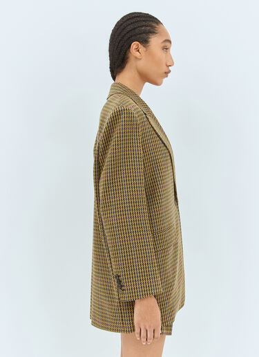 오버사이즈 피에 드 풀 블레이저 Max Mara 오버사이즈 피에 드 풀 블레이저 브라운 max0258015