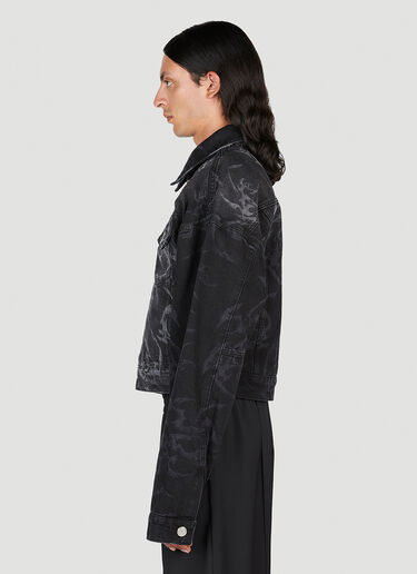 Han Kjøbenhavn Laser Tribal Denim Jacket Black han0153008