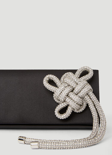 KARA Knot Prism Clutch Bag Black kar0249018