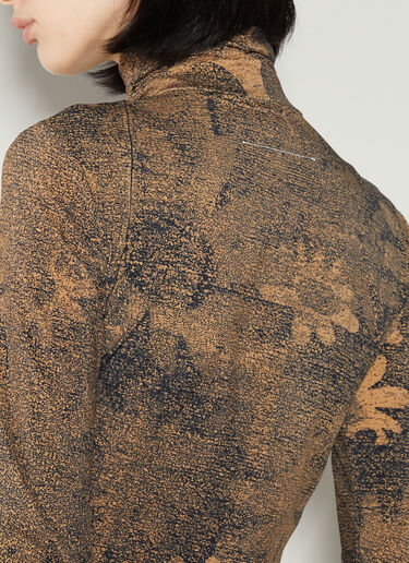 Graphic Print Highneck Top MM6 Maison Margiela Graphic Print Highneck Top Black mmm0254013