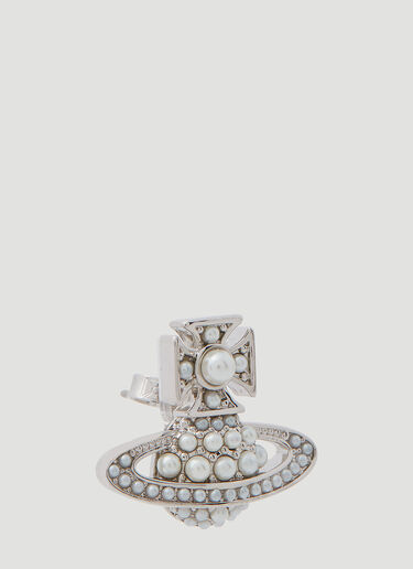 Vivienne Westwood Luzia Bas Relief Earrings Silver vvw0254052