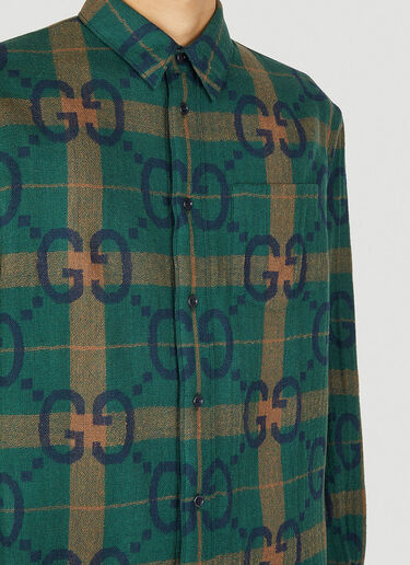 Gucci Jumbo GG Check Shirt Green guc0151031