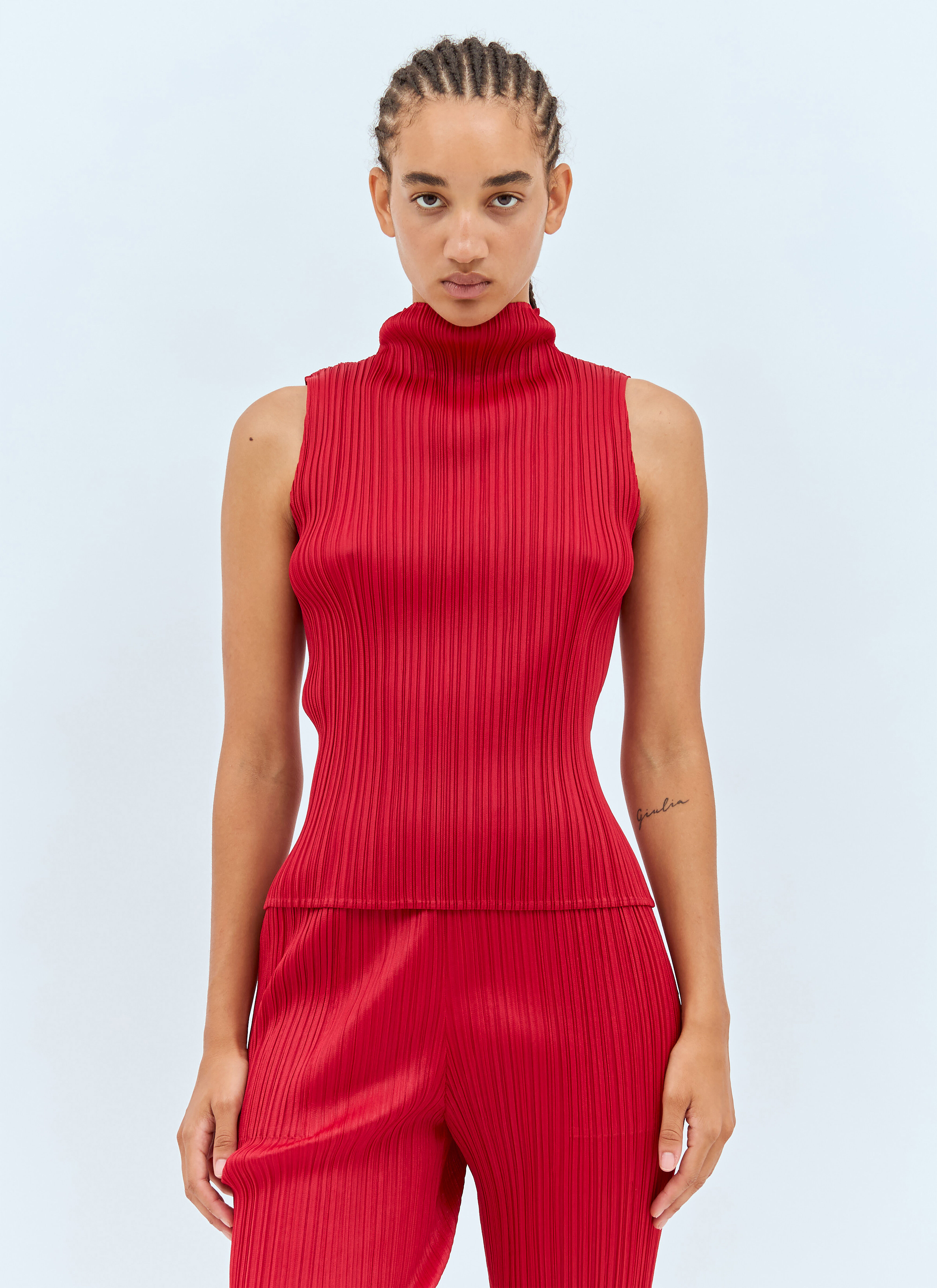 【2024秋冬新作】 Miyake Issey Please Pleats Women's' in Top Pleated High-Neck トップス