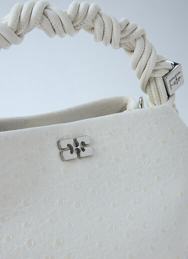 LN-CC® - GANNI: Bou Mini Handbag - White GANNI Bou Mini Handbag White gan0265054