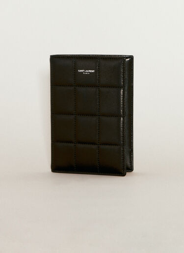 Paris Passport Case Saint Laurent Paris Passport Case Black sla0154072