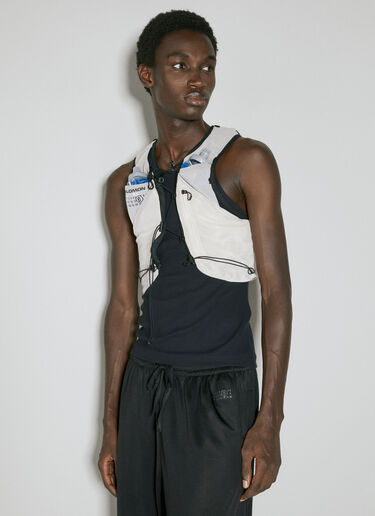 MM6 Maison Margiela x Salomon Logo Applique Lycra Gilet Beige mms0354001