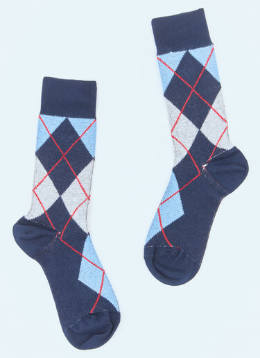 Prada Argyle Socks Blue pra0258024