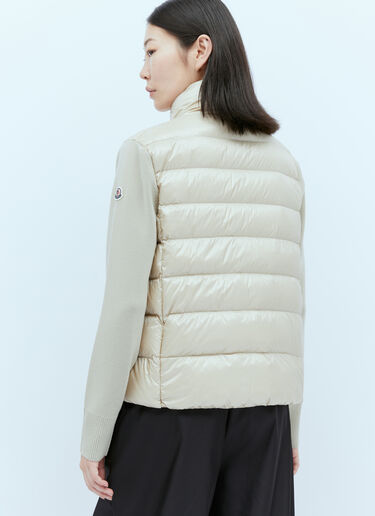Padded Cardigan Moncler Padded Cardigan Beige mon0254040