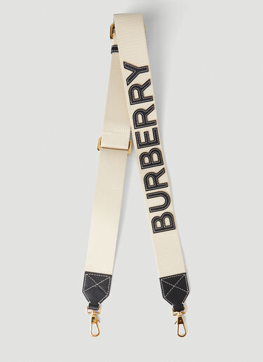 Burberry Logo Appliqué Bag Strap Natural bur0249042