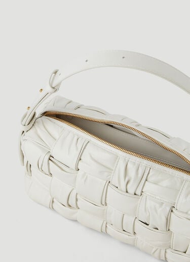 Brick Cassette Plissé Shoulder Bag Bottega Veneta Brick Cassette Plissé Shoulder Bag White bov0250017