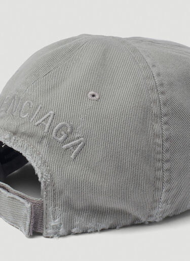 Balenciaga 도그 바이트 베이스볼 캡 그레이 bal0152077