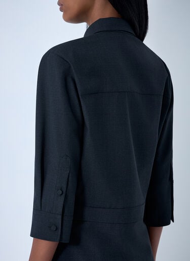 Wool Mini Dress Gucci Wool Mini Dress Grey guc0261107