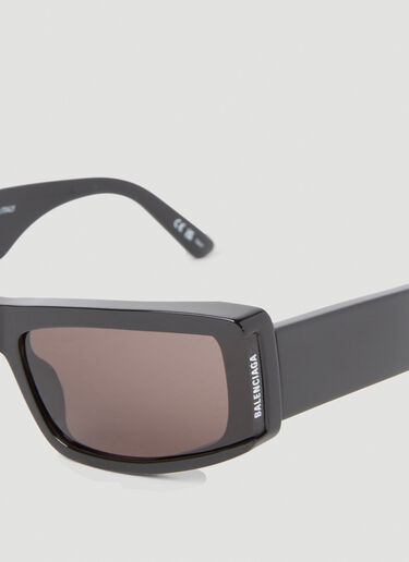 Edgy Rectangle Sunglasses Balenciaga Edgy Rectangle Sunglasses Black bcs0353007