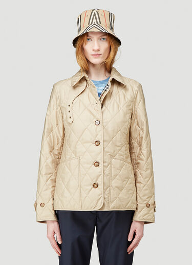 Burberry Quilted Jacket Beige bur0243100