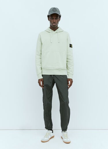 徽标贴饰连帽运动衫 Stone Island 徽标贴饰连帽运动衫 绿色 sto0156064