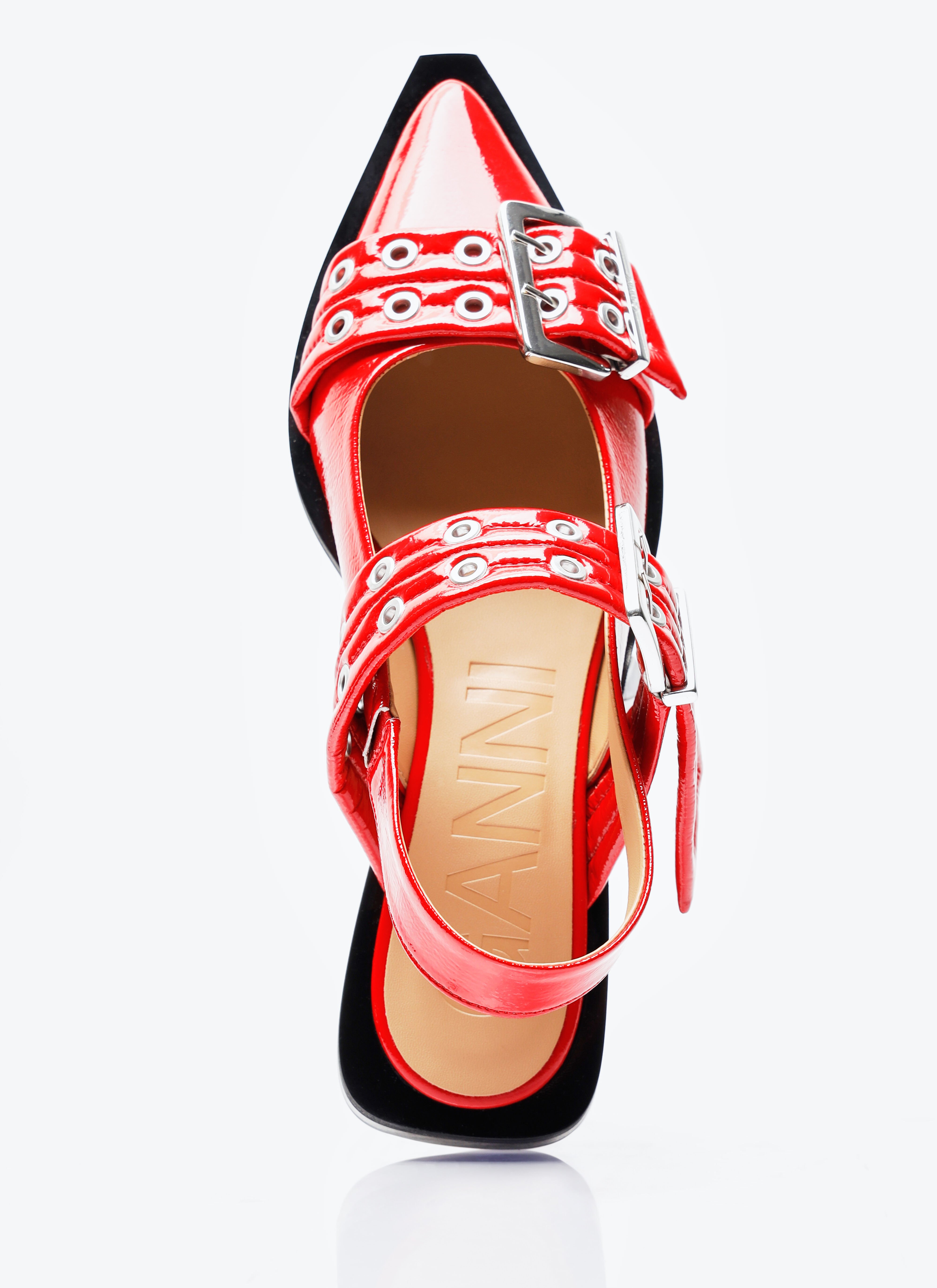 Buckle ballerina flats sales