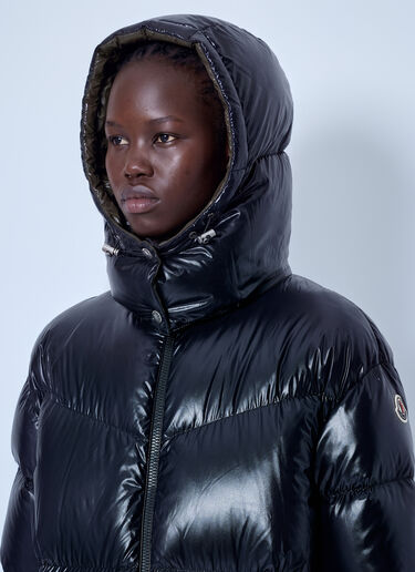 LN-CC® - Moncler: Harfang Hooded Long Down Coat - Navy Moncler Harfang Hooded Long Down Coat Navy mon0266017