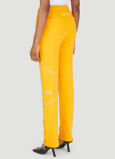 Lourdes Sequin Graphic Track Pants Orange lou0346009